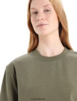 Icebreaker Women Merino Central II Long Sleeve Sweatshirt Z04NXR706 Clothing Loden - Image 4