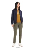 Icebreaker Women Merino Central II Long Sleeve Zip Z04NXR881 Clothing Midnight Navy - Image 3