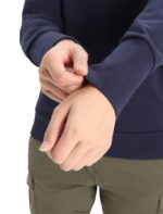 Icebreaker Women Merino Central II Long Sleeve Zip Z04NXR881 Clothing Midnight Navy - Image 5