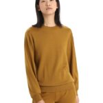 Icebreaker Women Merino Crush Long Sleeve Sweatshirt Z04NXR905 Clothing Clove