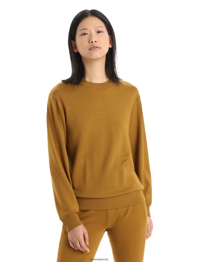 icebreaker_women_merino_crush_long_sleeve_sweatshirt_z04nxr905_clothing_clove.jpg Icebreaker Women Merino Crush Long Sleeve Sweatshirt Z04NXR905 Clothing Clove - Image 1