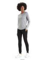 Icebreaker Women Merino Crush Pants Z04NXR731 Clothing Black - Image 3