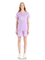 Icebreaker Women Merino Crush Shorts Z04NXR741 Clothing Purple Gaze - Image 3