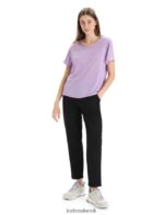 Icebreaker Women Merino Drayden Reversible Short Sleeve Top Z04NXR676 Clothing Purple Gaze - Image 3