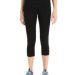 Icebreaker Women Merino Fastray High Rise 3/4 Tights Z04NXR737 Clothing Black
