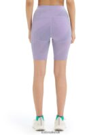 Icebreaker Women Merino Fastray High Rise Shorts Gridlines Z04NXR745 Clothing Purple Gaze/Fresh - Image 2