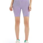 Icebreaker Women Merino Fastray High Rise Shorts Gridlines Z04NXR745 Clothing Purple Gaze/Fresh