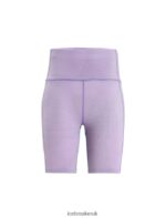 Icebreaker Women Merino Fastray High Rise Shorts Gridlines Z04NXR745 Clothing Purple Gaze/Fresh - Image 6