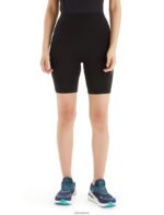 Icebreaker Women Merino Fastray High Rise Shorts Z04NXR742 Clothing Black
