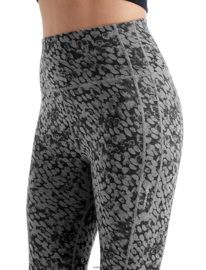 Icebreaker Women Merino Fastray High Rise Tights Forest Shadows Z04NXR813 Clothing Metro Heather - Image 6