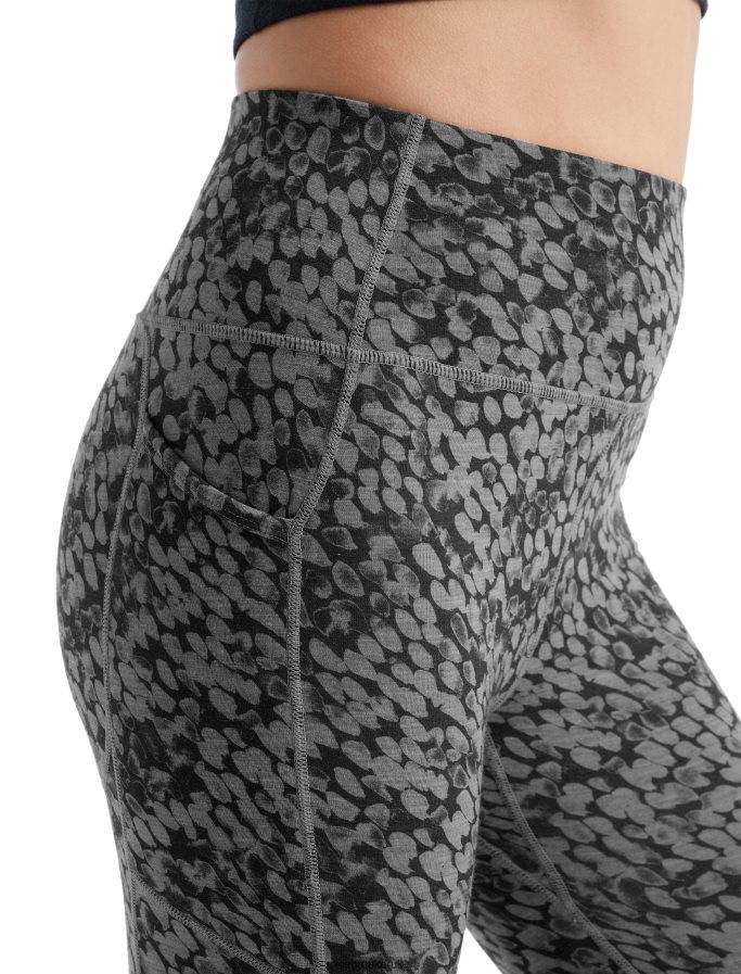 Icebreaker Women Merino Fastray High Rise Tights Forest Shadows Z04NXR813 Clothing Metro Heather - Image 7