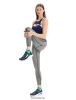 Icebreaker Women Merino Fastray High Rise Tights Gridlines Z04NXR749 Clothing Metro Heather/Black - Image 3