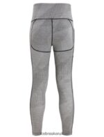 Icebreaker Women Merino Fastray High Rise Tights Gridlines Z04NXR749 Clothing Metro Heather/Black - Image 8