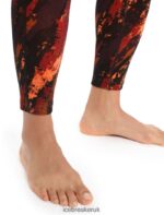 Icebreaker Women Merino Fastray High Rise Tights Sedimentary Z04NXR839 Clothing Cherry/Flash - Image 6
