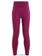 Icebreaker Women Merino Fastray High Rise Tights Z04NXR734 Clothing Go Berry - Image 6