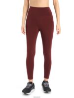 Icebreaker Women Merino Fastray High Rise Tights Z04NXR907 Clothing Espresso