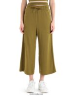 Icebreaker Women Merino Granary Culottes Z04NXR735 Clothing Algae