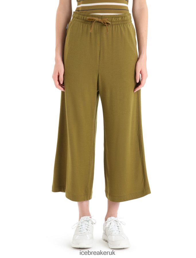 icebreaker_women_merino_granary_culottes_z04nxr735_clothing_algae.jpg Icebreaker Women Merino Granary Culottes Z04NXR735 Clothing Algae - Image 1