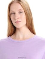 Icebreaker Women Merino Granary Short Sleeve T-Shirt Z04NXR626 Clothing Purple Gaze - Image 4