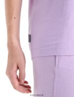 Icebreaker Women Merino Granary Short Sleeve T-Shirt Z04NXR626 Clothing Purple Gaze - Image 5