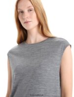 Icebreaker Women Merino Granary Sleeveless Dress Z04NXR729 Clothing Gritstone Heather - Image 3