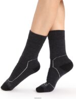 Icebreaker Women Merino Hike+ Heavy Crew Socks Z04NXR789 Accessories Jet Heather