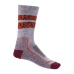 Icebreaker Women Merino Hike+ Light Crew Socks Natural Summit Z04NXR786 Accessories Purple Gaze/Go Berry