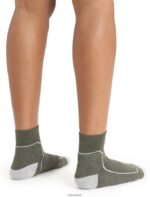 Icebreaker Women Merino Hike+ Light Mini Socks Z04NXR755 Accessories Loden/Blizzard Heather - Image 2