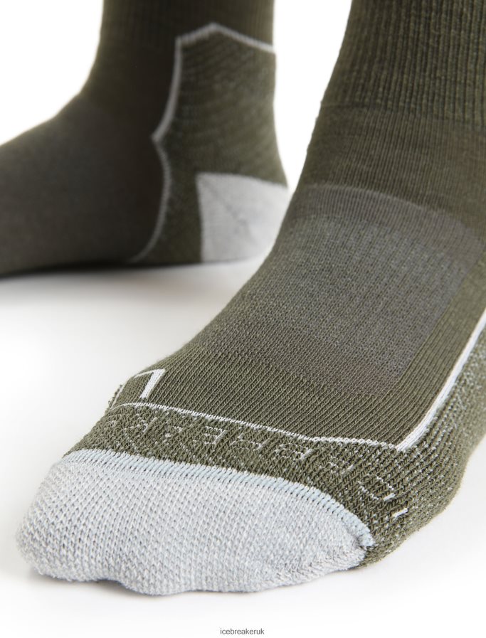 Icebreaker Women Merino Hike+ Light Mini Socks Z04NXR755 Accessories Loden/Blizzard Heather - Image 3