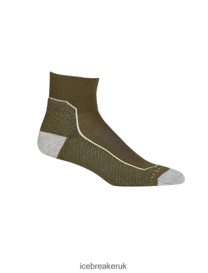 Icebreaker Women Merino Hike+ Light Mini Socks Z04NXR755 Accessories Loden/Blizzard Heather - Image 4