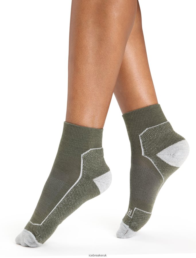 icebreaker_women_merino_hike_light_mini_socks_z04nxr755_accessories_loden_blizzard_heather.jpg Icebreaker Women Merino Hike+ Light Mini Socks Z04NXR755 Accessories Loden/Blizzard Heather - Image 1
