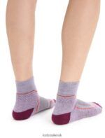 Icebreaker Women Merino Hike+ Light Mini Socks Z04NXR756 Accessories Purple Gaze/Go Berry - Image 3