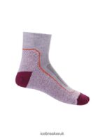 Icebreaker Women Merino Hike+ Light Mini Socks Z04NXR756 Accessories Purple Gaze/Go Berry - Image 4