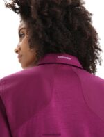 Icebreaker Women Merino Hike Long Sleeve Top Z04NXR692 Clothing Go Berry - Image 5