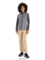Icebreaker Women Merino Hike Long Sleeve Top Z04NXR693 Clothing Gritstone Heather/Monsoon - Image 2