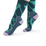 Icebreaker Women Merino Hike+ Medium Crew Socks Fractured Landscapes Z04NXR774 Accessories Fresh/Green Glory