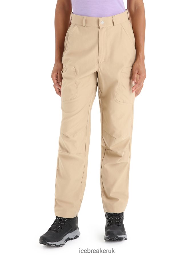 icebreaker_women_merino_hike_pants_z04nxr744_clothing_sand.jpg Icebreaker Women Merino Hike Pants Z04NXR744 Clothing Sand - Image 1