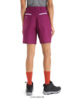 Icebreaker Women Merino Hike Shorts Z04NXR746 Clothing Go Berry - Image 2