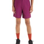 Icebreaker Women Merino Hike Shorts Z04NXR746 Clothing Go Berry