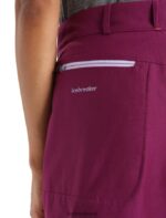 Icebreaker Women Merino Hike Shorts Z04NXR746 Clothing Go Berry - Image 6