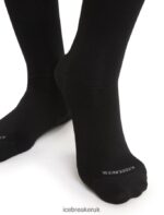 Icebreaker Women Merino Lifestyle Fine Gauge Crew Socks Z04NXR777 Accessories Black - Image 3