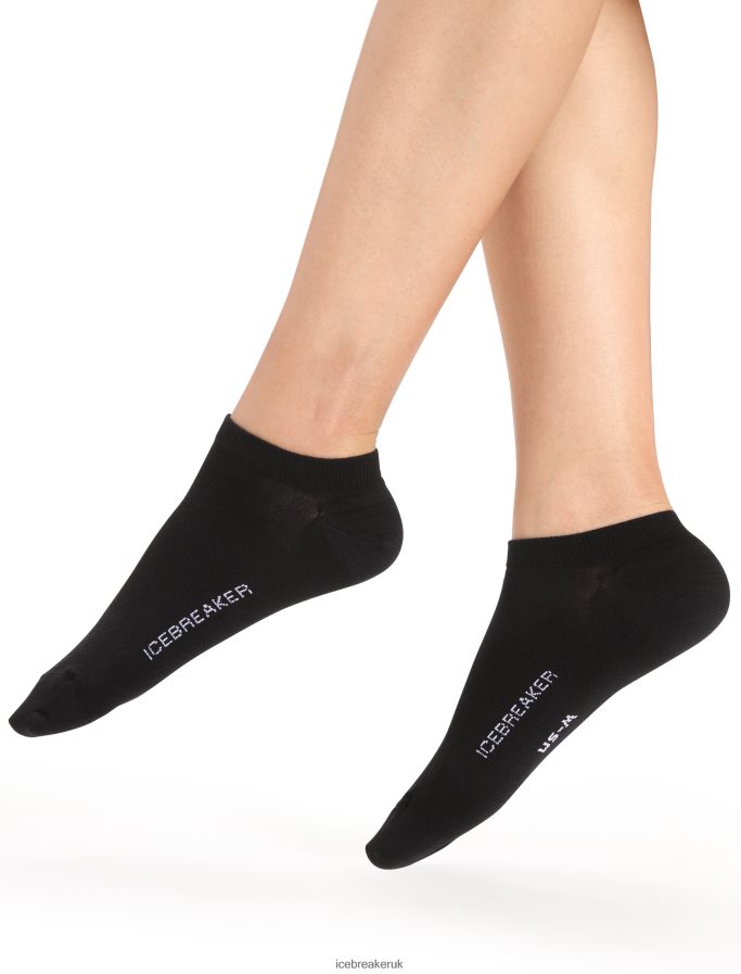 icebreaker_women_merino_lifestyle_fine_gauge_no_show_socks_z04nxr776_accessories_black_snow.jpg Icebreaker Women Merino Lifestyle Fine Gauge No Show Socks Z04NXR776 Accessories Black/Snow - Image 1