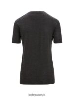 Icebreaker Women Merino Linen Short Sleeve T-Shirt Z04NXR674 Clothing Black - Image 6