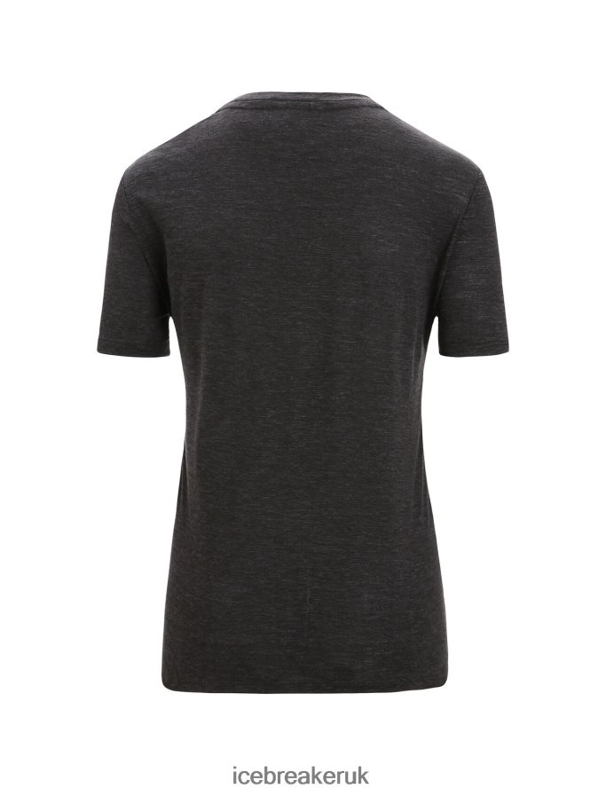 Icebreaker Women Merino Linen Short Sleeve T-Shirt Z04NXR674 Clothing Black - Image 6