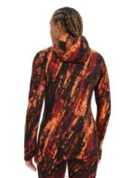 Icebreaker Women Merino Quantum III Long Sleeve Zip Hoodie Sedimentary Jacket Z04NXR861 Clothing Cherry/Flash - Image 2