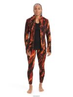 Icebreaker Women Merino Quantum III Long Sleeve Zip Hoodie Sedimentary Jacket Z04NXR861 Clothing Cherry/Flash - Image 3