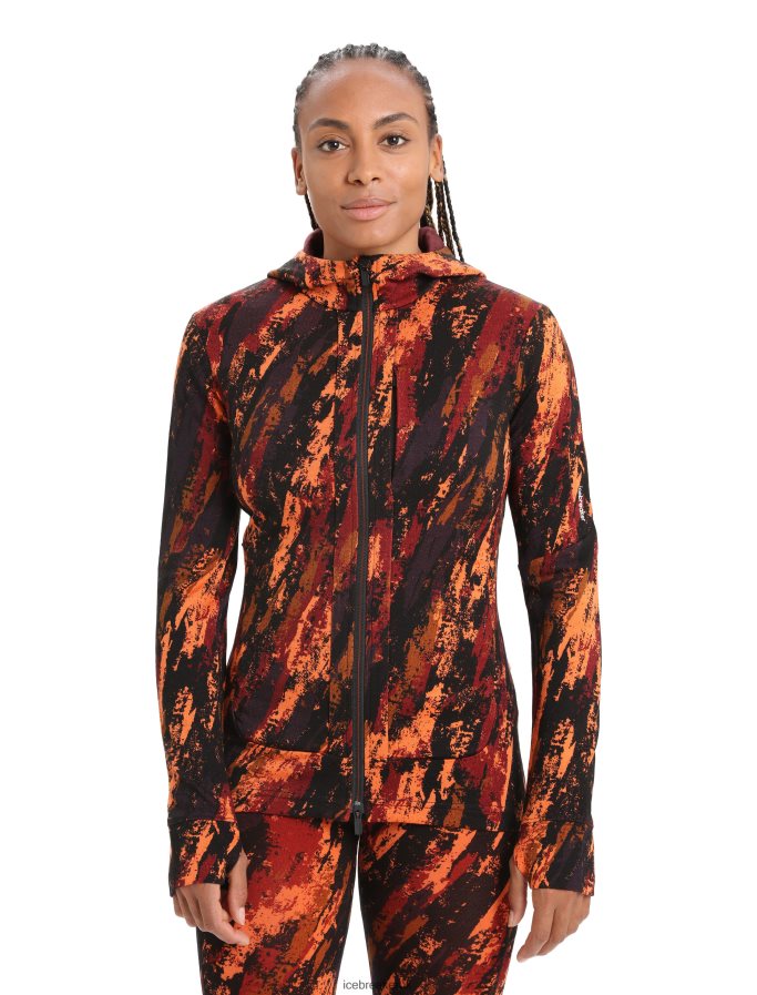 icebreaker_women_merino_quantum_iii_long_sleeve_zip_hoodie_sedimentary_jacket_z04nxr861_clothing_cherry_flash.jpg Icebreaker Women Merino Quantum III Long Sleeve Zip Hoodie Sedimentary Jacket Z04NXR861 Clothing Cherry/Flash - Image 1