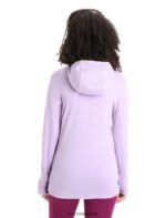 Icebreaker Women Merino Quantum III Long Sleeve Zip Hoodie Z04NXR699 Clothing Purple Gaze/Go Berry - Image 2
