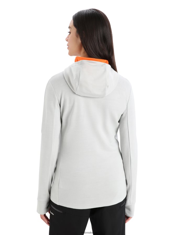Icebreaker Women Merino Quantum III Long Sleeve Zip Hoodie Z04NXR897 Clothing Ether/Flash - Image 2