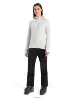 Icebreaker Women Merino Quantum III Long Sleeve Zip Hoodie Z04NXR897 Clothing Ether/Flash - Image 3
